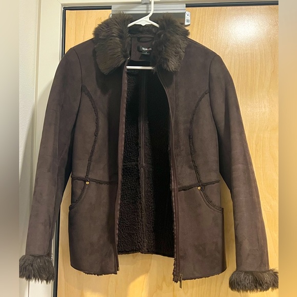 Style & Co Faux Suede/Fur Zip-Up Jacket - Picture 3 of 8